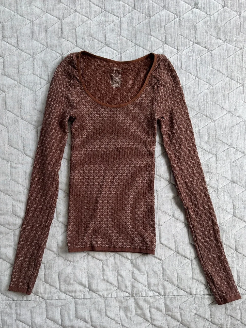Set of 2 Intimately by Free People Love Letter Long Sleeve Tops Size M